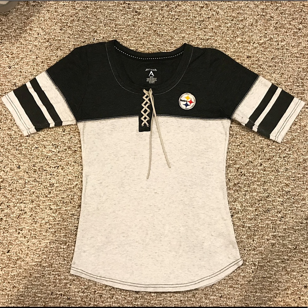 Pittsburgh Steelers Logo Jersey Tie-Up T-Shirt